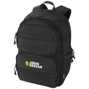 Puffer 15,6" GRS gerecycleerde laptoptas 18L
