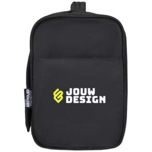 Puffer GRS gerecycleerde ophangbare canvas toilettas 8L