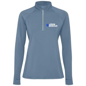 Estambul 200 g/m² damessweater met lange mouwen en halve rits