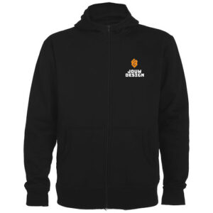 Montblanc 280 g/m² unisex hoodie met volledige rits