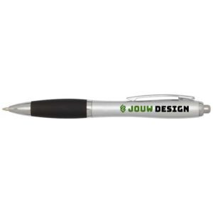 Nash RCS balpen met stylus van gerecycled plastic met gekleurde behuizing en zwarte grip (zwarte inkt)