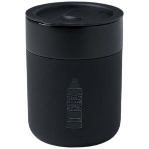 Java 330 ml beker van keramiek met siliconen wikkel en plastic deksel