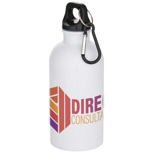 Oregon 400 ml sublimatie RCS gecertificeerde gerecyclede enkelwandige roestvrijstalen waterfles met karabijnhaak