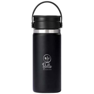 Hydro Flask-beker met brede opening, 473 ml, geïsoleerd roestvrij staal, met Flex Sip™-deksel