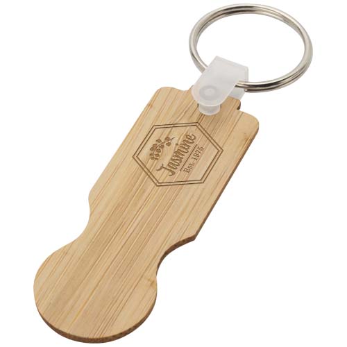 Ronan bamboe trolley sleutelhanger