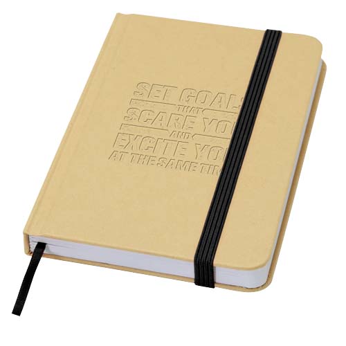 Reed A6 gerecycled notitieboek met harde kaft en effen pagina's