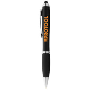 Nash stylus balpen met gekleurde houder en zwarte grip (zwarte inkt)