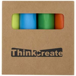 Set markeerstiften van gerecycled plastic