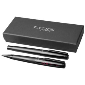 Gloss cadeauset met twee pennen (zwarte inkt)