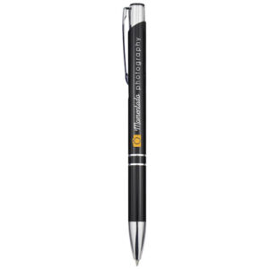 Moneta aluminium balpen (zwarte inkt)