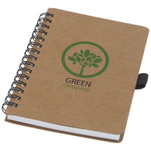 Cobble A6 wire-o gerecycled kartonnen notitieboek met steenpapier