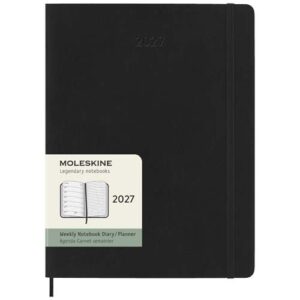 Moleskine week-agenda voor 12 maanden met zachte kaft XL