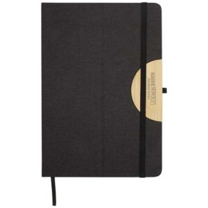 Laura geschenkset met A5 notitieboek met harde kaft en balpen (zwarte inkt)