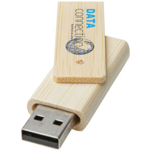 Rotate USB flashdrive van 4 GB van bamboe