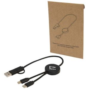 Citala 5-in-1 30 cm datasynchronisatie- en 27 W snellaadkabel van gerecycled plastic
