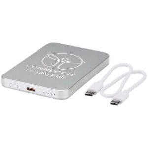 Avis 5000 mAh RCS powerbank van gerecycled aluminium met magneetsluiting 