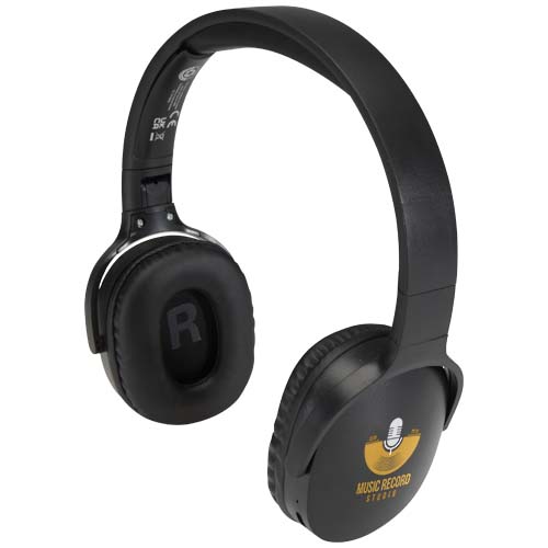 Ancha gerecycleerde plastic draadloze Bluetooth®-hoofdtelefoon over-ear