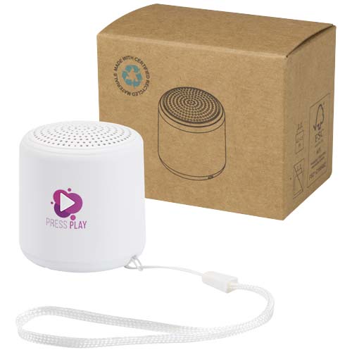 Velkis 3W gerecycleerde plastic draadloze Bluetooth®-speaker