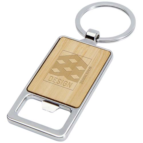 Snapper sleutelhanger met flesopener van bamboe