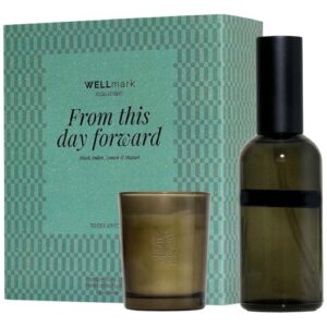 Wellmark cadeauset met 100 ml kamerspray en een 70 ml Tender Affection-kaars