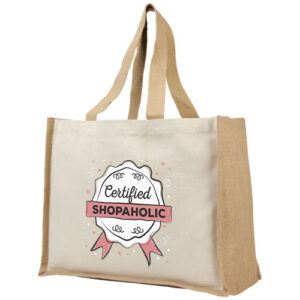 Varai 320 g/m² canvas en jute boodschappentas 23L