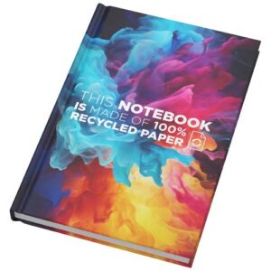 Keswick-cadeauset van gerecycled materiaal – Novella Brontë-notitieboekje en Americano-beker