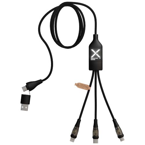 SCX.design C50 5-in-1 snellaadkabel 100 W/5 A met digitaal display