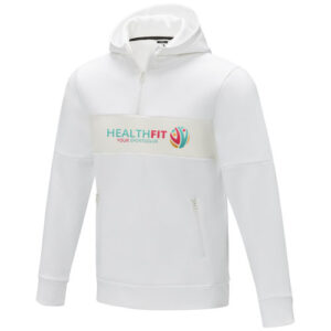Sayan anorak heren sweater met halve rits en capuchon