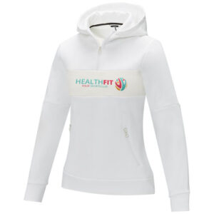 Sayan anorak dames sweater met halve rits en capuchon